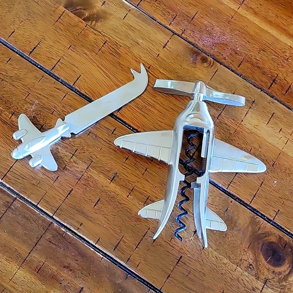 Airplane wine opener and charcuterie knife
